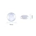 PH PandaHall About 70 Pcs Half Round Flat Back Clear Glass Dome Tile Cabochon Diameter 16mm for Photo Pendant Craft Jewelry Making