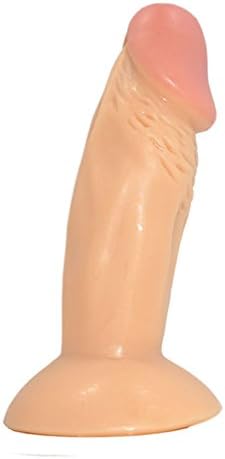YUELV 4.72 inch Realistic Mini Beginners Body Massager with Base for Women Made of Health Material (Flesh)