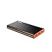 EasyAcc 2nd Gen 15000mAh Power Bank (4.8A Smart Output) Portable External Battery Pack 3 USB Ports Travel Charger -Black and Orange