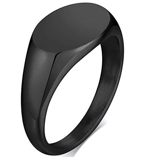 Stainless Steel Classical Simple Plain Oval Shape