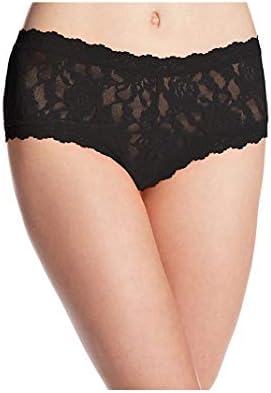 Hanky Panky Women's Signature Lace Boy Short Panties, Black, S UK