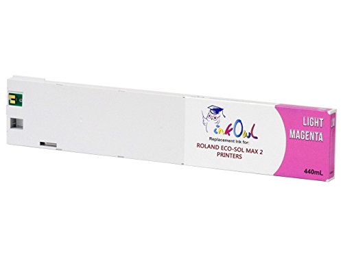 InkOwl Compatible Ink Cartridge Replacement for Roland ECO-SOL MAX 2 Printers ESL4-4LM (440mL, Light Magenta)
