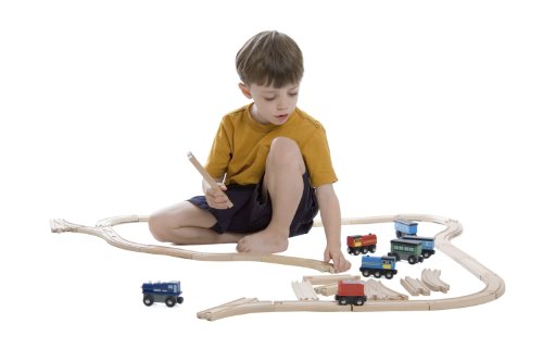 Kids Destiny 12 Pcs Wooden Engines & Train Cars Collection Compatible with Thomas Wooden Railway, Brio, Chuggington