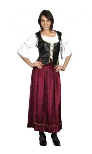 Ladies Medieval Innkeeper Fancy Dress Costume - Fancy Me Limited
