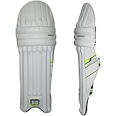 SS Cricket Match Premium Batting Leg Guards - Adult and Junior Size, Choice of Mulitple Colors (Navy, White, Black, Green, Royal Blue)