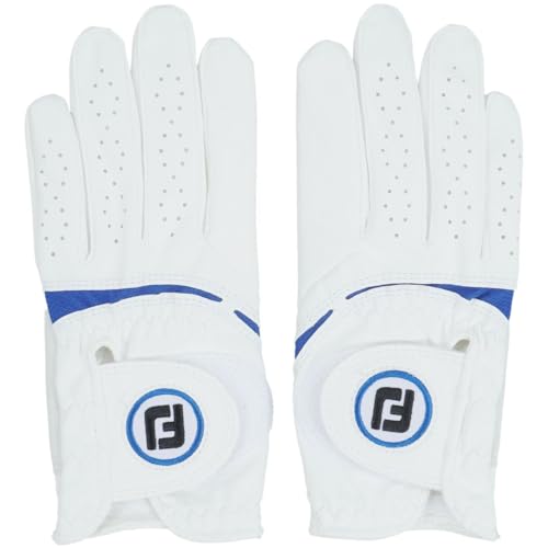 [フットジョイ] ウェザーソフ ホワイト/ブルー 両手用 レディス 20cm FGWF3PRWB-20