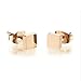 M&T 2015 14K Rose Gold Plated Stainless Steel Stud Earring, A Pair Square Tiny 5mm Stud Earrings Ge313