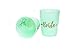 14 Bride and Bride Tribe Bachelorette Party Cups, Bridal Shower Cups for Bachelorette Party, Bridal Shower - Mint and Gold, 16 Ounces