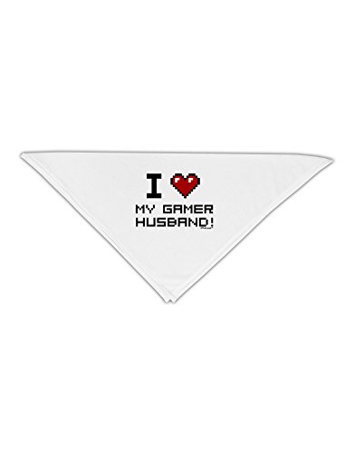TooLoud I Heart My Gamer Husband Adult 19" Square Bandana