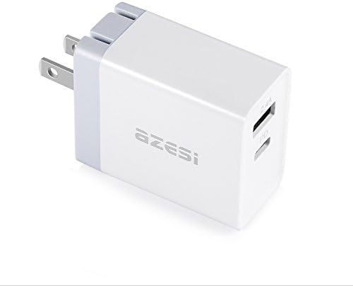 AZESI 29W USB‑C Power Adapter(white),USB C PD Charger, Wall Charger With Power Delivery for apple 12'Macbook,iphone8/8p/x,ipad,and More