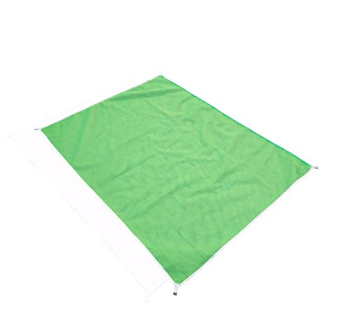 ITTA X-large 79" x 79" Beach Blanket Sand Proof Rug Picnic Mat, Sand Dirt Dust disapper! - Fast Dry, Easy to Clean Perfect for the Beach, Picnic, Camping, Outdoor Activities(green)