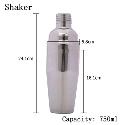 NXYJD 9 stücke stilvolle Bambus Stand Cocktail Shaker Set rutschfeste multifunktions bar Tool weinemixer Bartending kit… – Bild 4