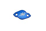 Outlaw Racing Billet Rear Master Cylinder Reservoir Brake Cap Blue CR CRF KX KXF RM RMZ YZ YZF WR