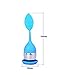 Tea Infuser, Ououdee 4-Pack Silicone Tea Infuser Handle Stainless Steel Strainer filter Infuser with Drip Tray for Loose Leaf Grain Tea Cups, Mugs, and Teapots