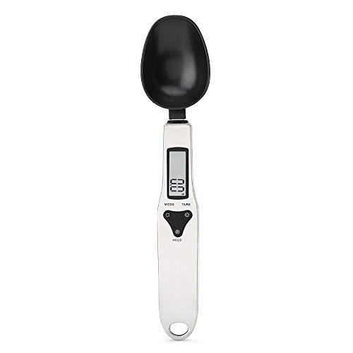 Upgraded 500g0.1g kitchen scales grams,Digital Spoon Scale by Puyujin with 3 Detachable Weighing Spoon suit for Portioning Tea, Flour, Spices, Medicine - Shipped From USA (Multicolor)