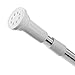 Tatkraft Oscar Extendable Telescopic Shower Curtain Tension Rod, Stainless Steel, 55