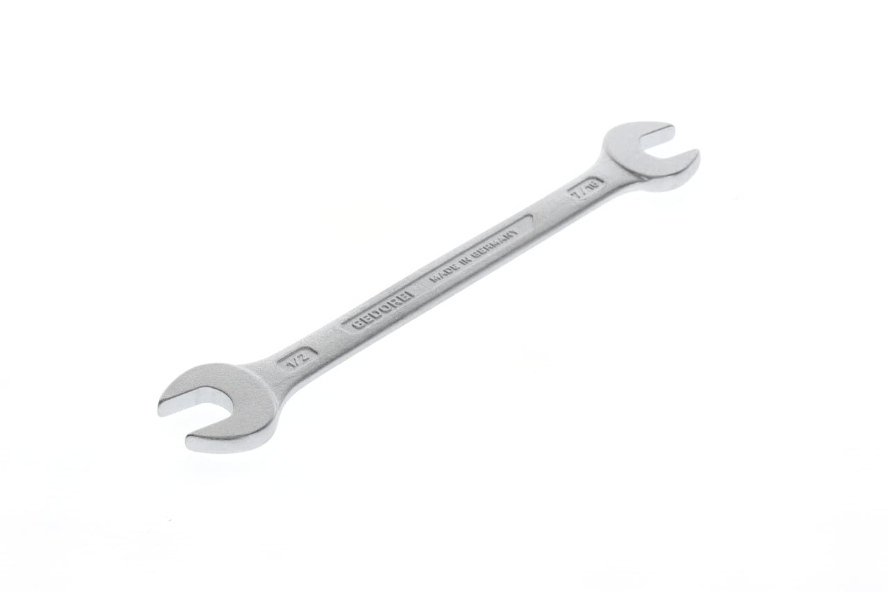 GEDORE Double open-end spanner, SW 7/16"+1/2", Inch, Flat, Spanner, 172 mm long, 6 7/16x1/2AF