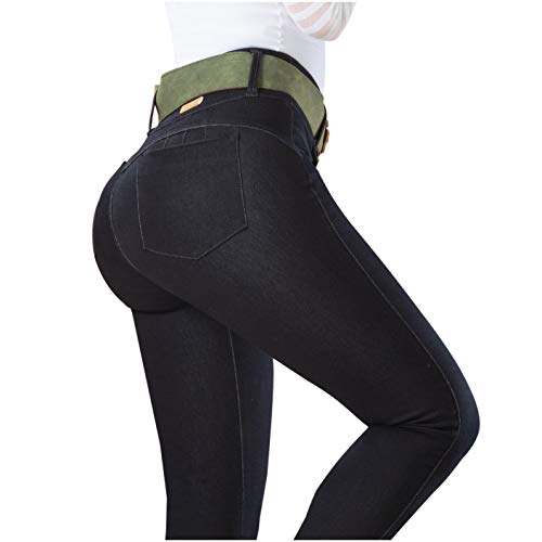 LT.Rose by Draxy Women Hot High Waist Lifting Jeans | Jeans Colombianos Black 3