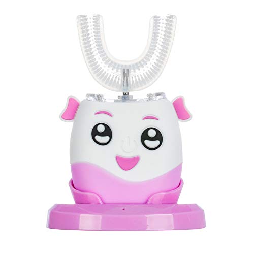 Autobrush kids UShaped Kids Automatic Toothbrush for Kids 26 Years Old Cute cartoon