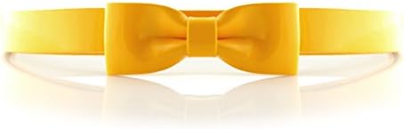 Lady fashion belts Patent leather belt Bow Joker belt-G