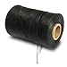 Waxed Lacing Tape, 500 Yard Spool, Black