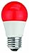 TCP 40W Equivalent, LED Red A15 Light Bulbs, Non-Dimmable