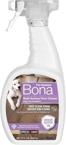 Bona Pet Spray Odor Eliminator, Dog Formulation, 32 fl oz, Safe for Carpeted Ar…
