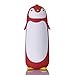 Penguin Insulated Water Bottle - Stainless Steel Vacuum Double Walled Bottle Flask Travel Mug for Kids, Students, 9.6oz, Red