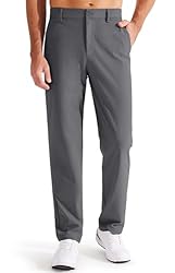 Libin Men's Golf Pants Classic Fit Flat Front Work