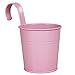 10 pcs Hanging Flower Pots, Thickened Metal Iron Wall Hanging Planter Indoor/ Outdoor for Railing Fence Balcony Garden Home Decoration, Multicolor