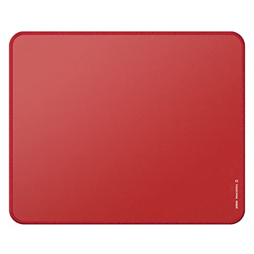 Pulsar Paracontrol M Esports Level Premium Tapis de Souris de Jeu V2 – Tapis de Souris de Jeu Moyen à Haute Vitesse Bord Cousu Hybride Durable Surface supérieure 26 x 33 cm (M, Rouge)