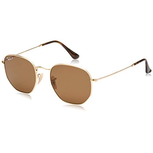 hexagonal flat lens sunglasses