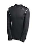 Double Dry Competitor Long Sleeve Compression Tee (Black, Large)