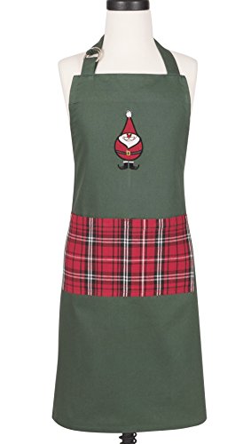 KAF Home Child's Hostess Apron, Elf Applique, Adjustable Fit & Machine Washable