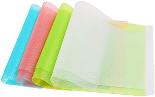 Fridge Liner Refrigerator Mats Shelf Liners Refrigerator Pad, Non Slip Fridge Mat Fridge Base Cushion DIY Cupboard Mat Shoe Mat Table Mat Drawer Mat (11.4inchx17.7inch) 8Pcs