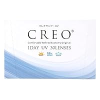 Cleo One Day UV Moist, 90 Sheets, 2 Boxes (Disposable for a Day Use) [High Water Content] [BC] 8.7 [PWR] -3.25