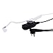 HDE Acoustic Tube Earpiece Mic for Motorola Radios PTT 2 Pin Walkie Talkie Earpiece Two Way Covert Surveillance for CP200 GP2000 CLS1450 and Other Models (5 Pack)