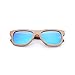 Ynport Mens/Womens Polarized Full Charcoal Bamboo Frame Classic Wooden Coated Sunglasses, vintage Eyewear, Floating Wayfarer