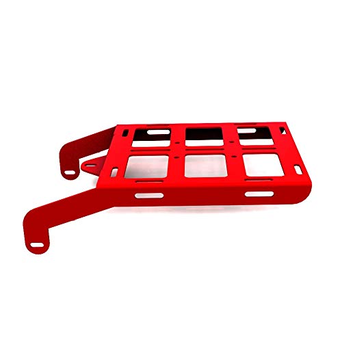 Cargo Rack Luggage Carrier Utility Rear Tail Holder Red Powdercoat fits: 93-16 Honda XR650L - Immix Racing - 100-001-red
