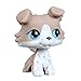 Sonmer Cute Red Brown Collie Dog Puppy Blue Eyes Figure Toy