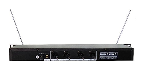 STARAUDIO SMV-4000B Pro 4 Channel PA DJ Stage Church Karaoke KTV Wireless Headset Lavalier Microphone System - Thumbnail 2