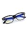 CGID CT84 Computer Glasses Readers Reading Video Gaming Glasses of Anti Blue Light Eye Strain and UV Light,Vintage Rectangle Black Frame,Transparnet Lens