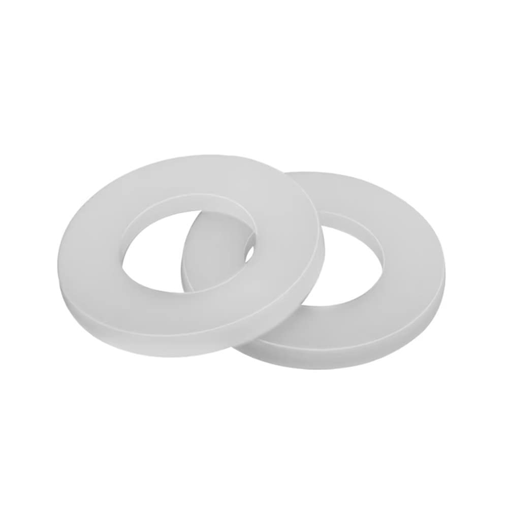 FEEIMOL White Plastic Flat Washers Nylon Washer M18x32x3.0mm (10 pcs)