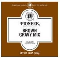 Pioneer Brown Gravy Mix, 13 Ounce -- 6 per case.