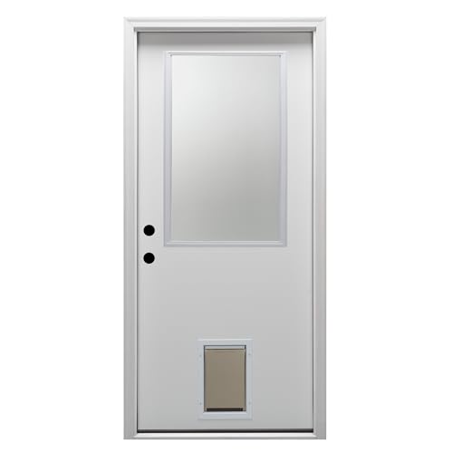 National Door Company ZZ00532R Fiberglass Smooth Primed, Right Hand In-swing, P…
