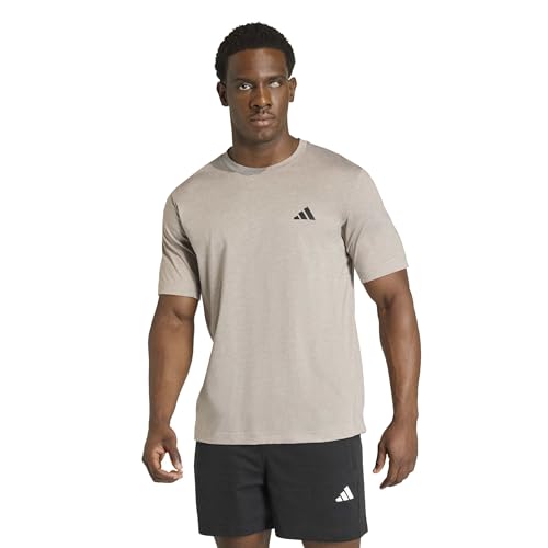 adidas Men's Workout Essentials Feel Ready T-Shirt, Medium Grey Heather, X-Large