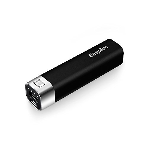 EasyAcc 3000mAh Power Bank Ultra-portable Powerful 2.1A Output External Battery pack Energetic Charger for Smartphones Samsung S6 Edge iPhone Plus 6-Black