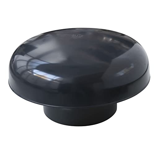 First Plast CDVM160A Cappello di Ventilazione Testa Esalatore con rete, Ardesia, diametro interno 160 mm