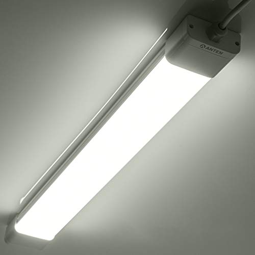 Anten 36W LED Feuchtraumleuchte 120cm für Keller, Garage, Innen- und Außenbeleuchtung | IP65 Wasserfest Kellerleuchte…