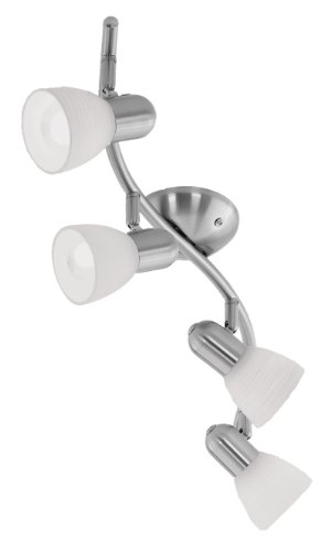 Eglo 88474A Dakar 1 Wall/Ceiling Light, Matte Nickel